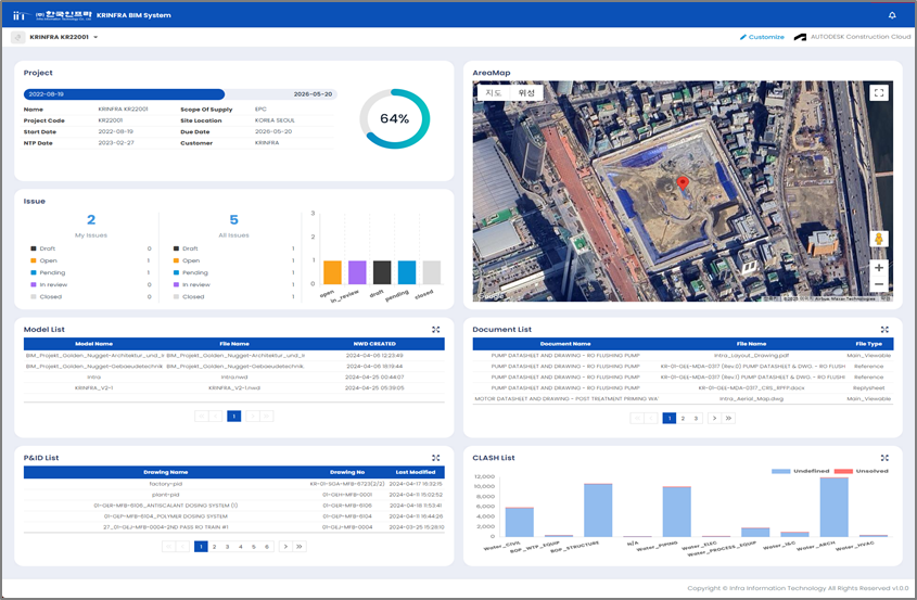 KRINFRA BIM System — APS 기반 웹 BIM 뷰어 자체 구축 사례